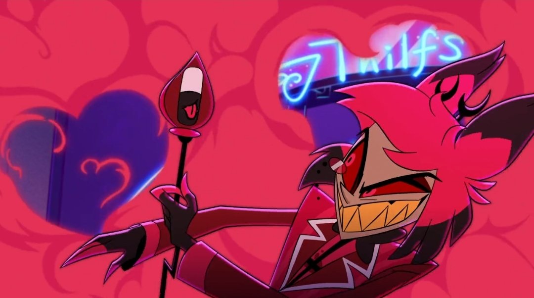Alastorsfluffy's tweet photo. He's such a cute goober here 
#Alastor #HazbinHotel #HazbinHotelAlastor https://t.co/VtUdw2d4LK