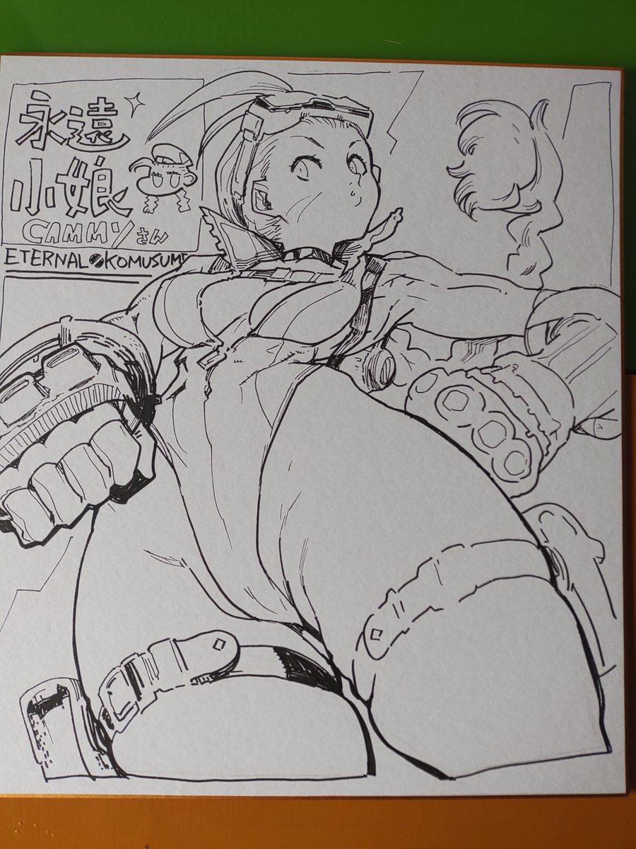 い つ も の 。
…よく考えたら…黒は最後に塗ればいいので
…線画はだいたいでいいんだな…と、気づく。 