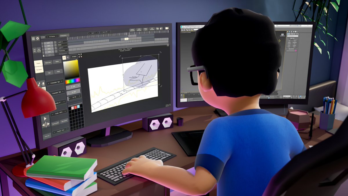 Fern_Animation's tweet photo. Which one do you prefer.  Zoomed in or not? 

#unrealengine5 #3danimations #animatewithme #ferntasticanimation https://t.co/bvaIcYHdy7