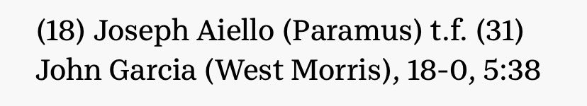 Paramus HS Wrestling tweet media