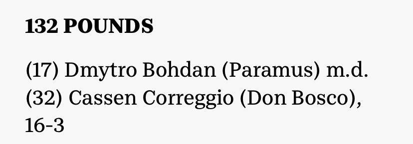 Paramus HS Wrestling tweet media