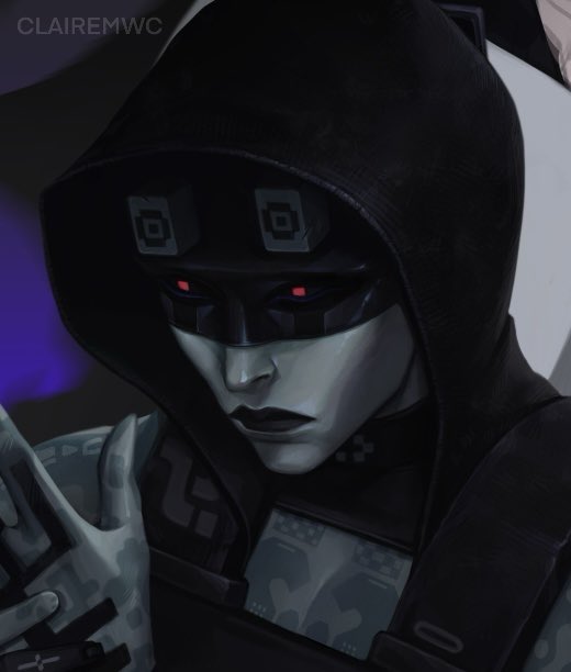 clairemwc's tweet image. Void fan art in progress 😌💙

#marathonthegame #Void #Assassin #fanart #marathonart