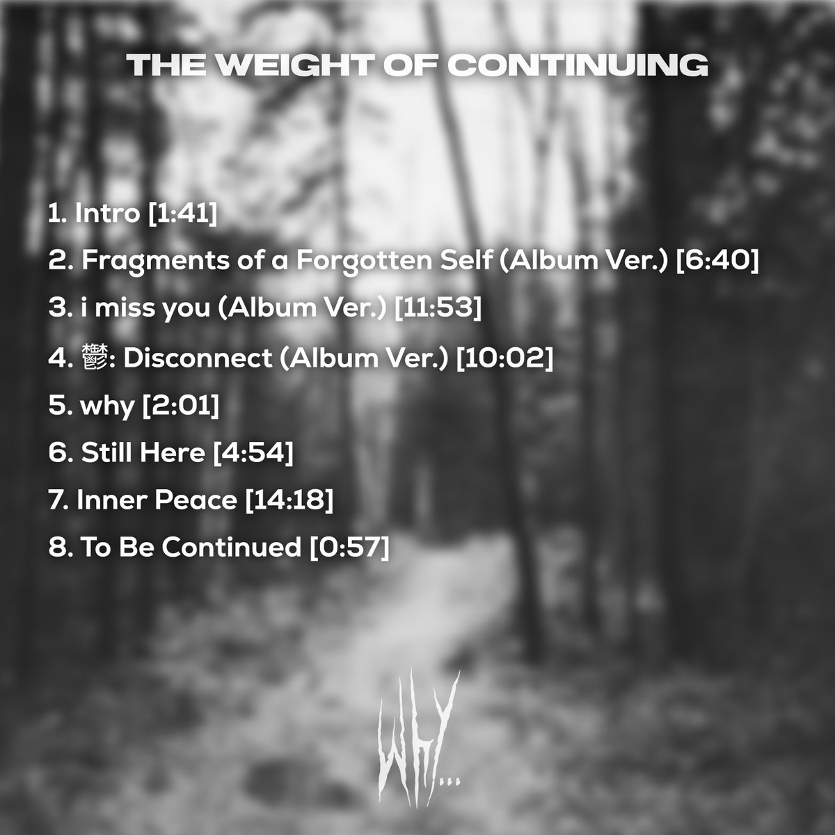 musicbywhy's tweet photo. “The Weight of Continuing” is out now.

The Weight of Continuing explores persistence, introspection, and the quiet determination it takes to keep moving forward.

—

Stream:
https://t.co/cXX52v7knM

Support / Download:
Ko-fi: https://t.co/tZJKVJ38tu

#dsbm #darkambient #indie https://t.co/0p2BW2A8AU