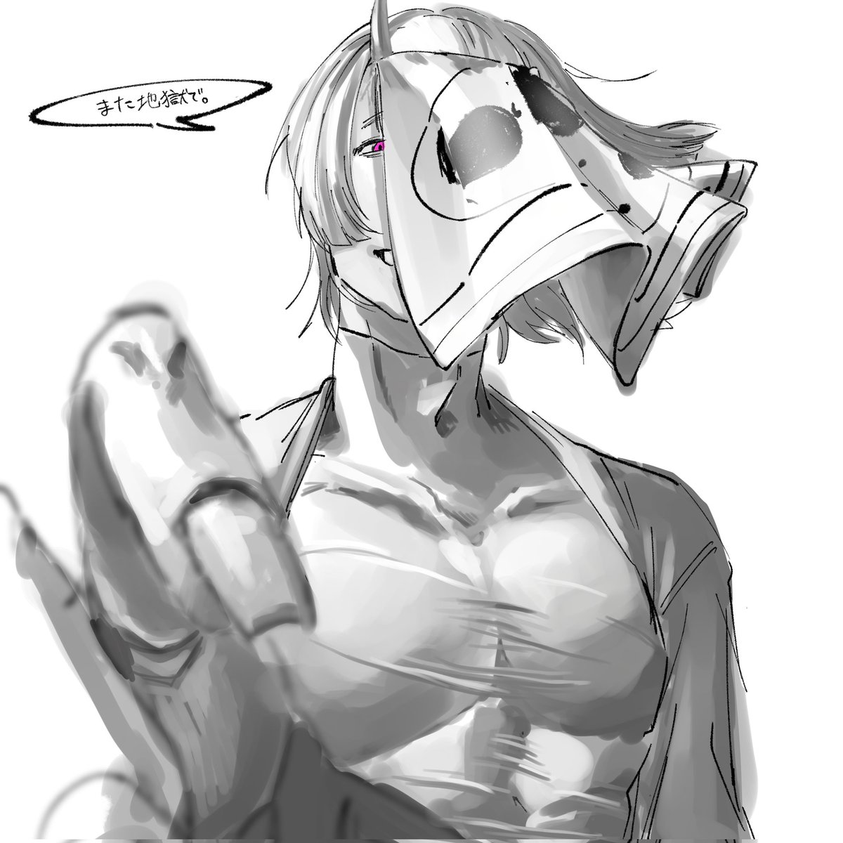 「さようなら｡」
 #イラスト  #oc  #illustrationart