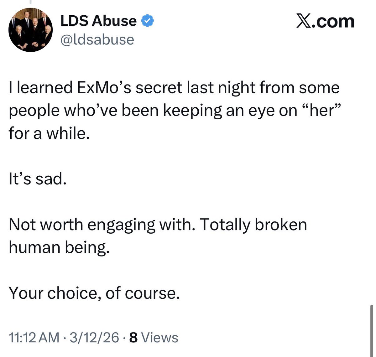 ExMos and ProgMos Posting Their L’s tweet media