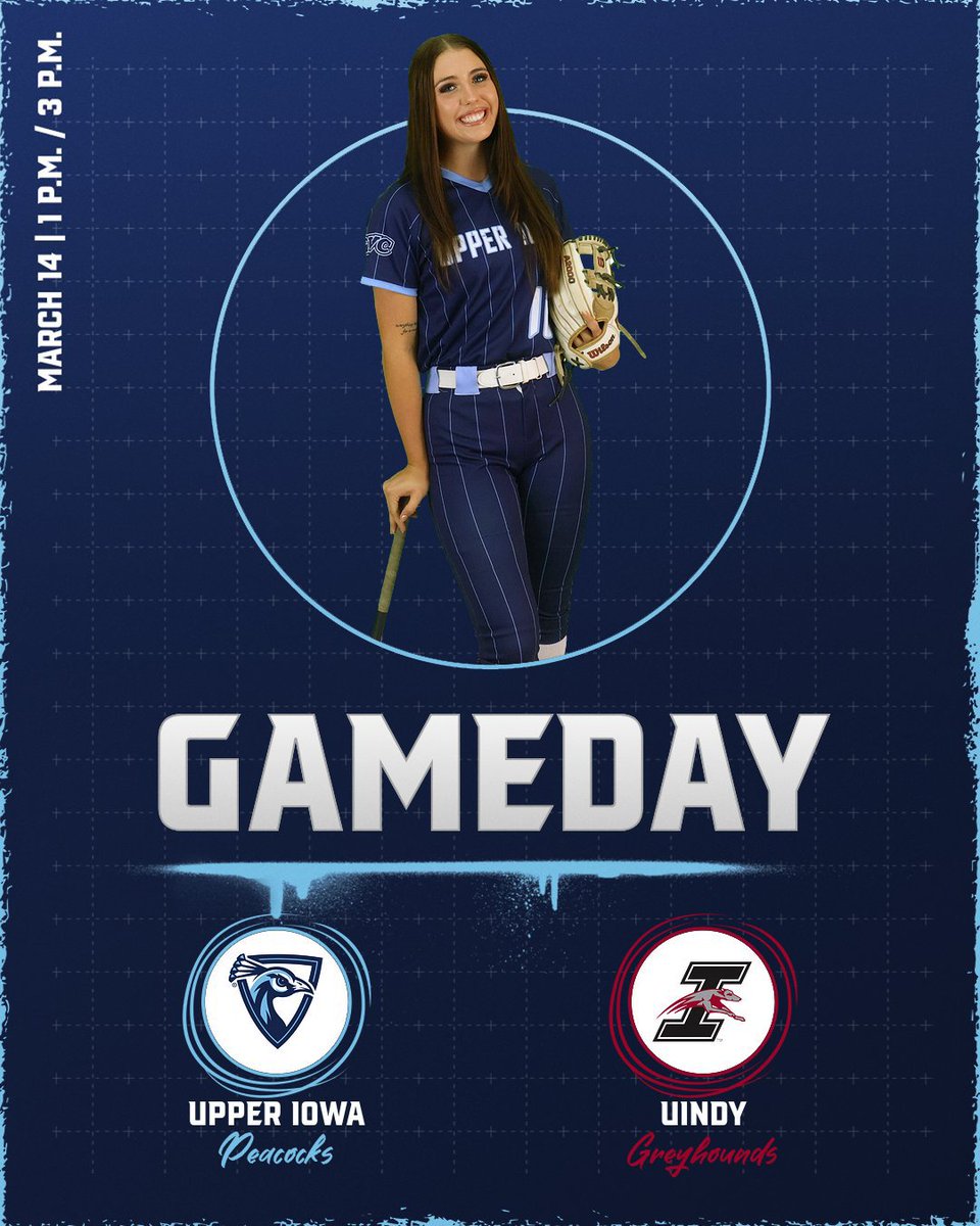 UIUPeacocks's tweet image. 🥎: Softball on the Turf!

🆚: #11 UIndy
⌚: 1 p.m. / 3 p.m.
📍: West Liberty, Iowa
🏟️: West Liberty HS
📺: glvcsn.com/uiuglvc/
📊: sidearmstats.com/uiu/softball/

#FeathersUp | #CreateYourLegacy | #GLVCsb