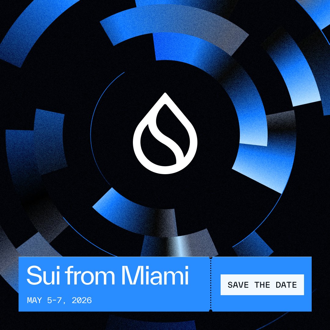 𝗠𝗔𝗬 𝟱–𝟳 🌴

Sui is taking over 𝗠𝗜𝗔𝗠𝗜.

3 days. 3 distinct experiences.

Check the itinerary below 👇