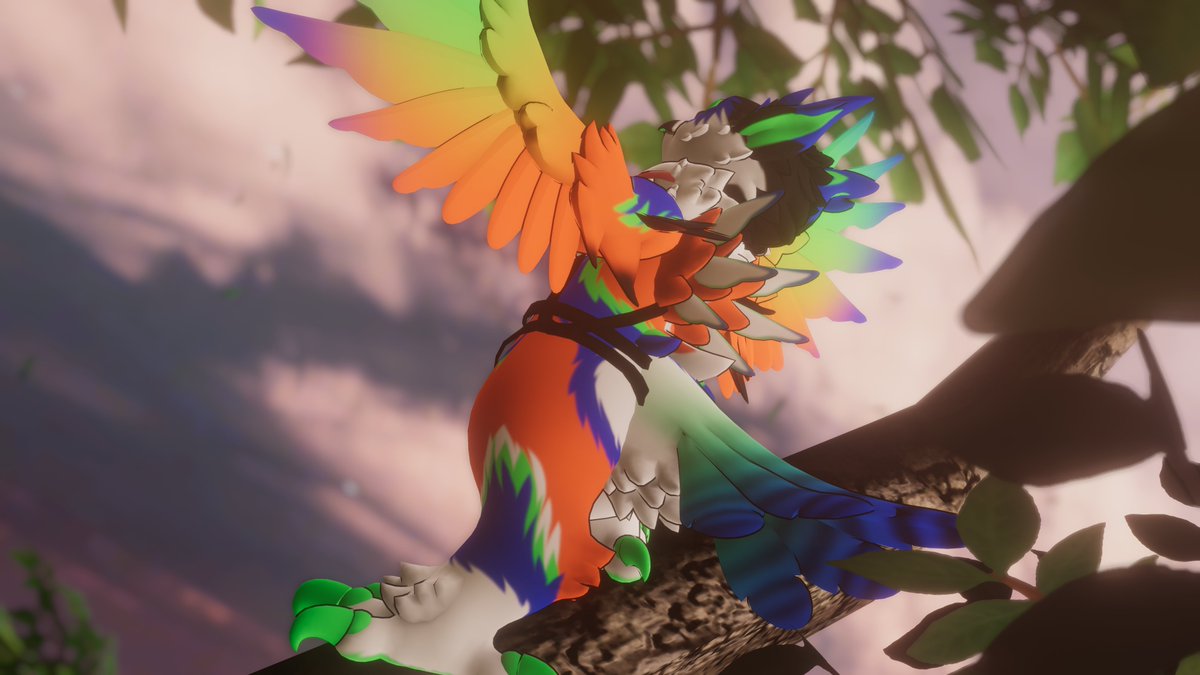 Zohthyn's tweet photo. I'm a birb now (?

#furry #VRChat #VRChatPhotography https://t.co/oNDNcaCdxC