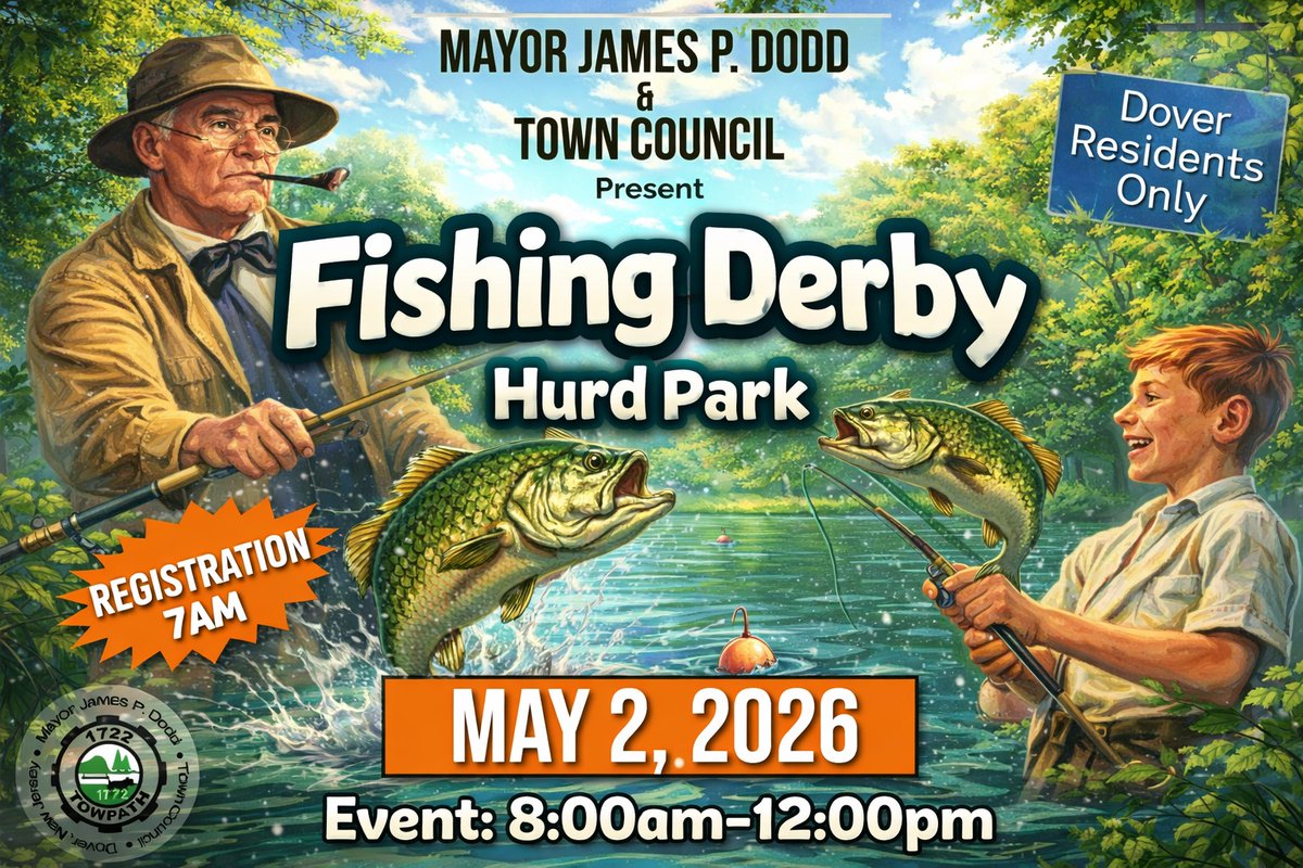 EDETIGERS's tweet photo. Coming up in Dover! 🎉

🐰 Easter Egg Hunt – March 21 | 10 AM–12 PM | Crescent Field
🎣 Fishing Derby – May 2 | 8 AM–12 PM | Hurd Park
🇺🇸 Memorial Day Parade – 10 AM (Ceremony at Hurd Park 11 AM)
Join us for these great community events! #DoverNJ @LJaime13 https://t.co/rSzUMxaEyV
