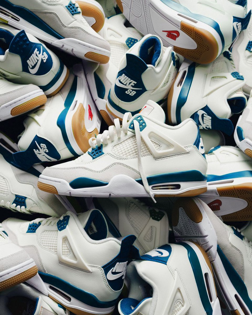 JustFreshKicks's tweet photo. Nike SB x Air Jordan 4 "Navy" (2025) 🌊 https://t.co/inq29c2oiR