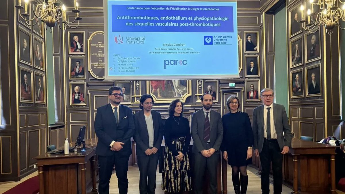 HemostasisToday's tweet photo. Celebrating Nicolas Gendron’s HDR Defense and Future in Hemostasis - Christophe Dubois (@chris_dubois13)
@GendronNico
https://t.co/sa2l1L7AYE
#DNase #DOA #Health #Hematology #Hemostasis #HemostasisNews #HemostasisToday #Medicine #NETs #Thrombosis #MedEd #MedX https://t.co/Qa7hIH1Nef