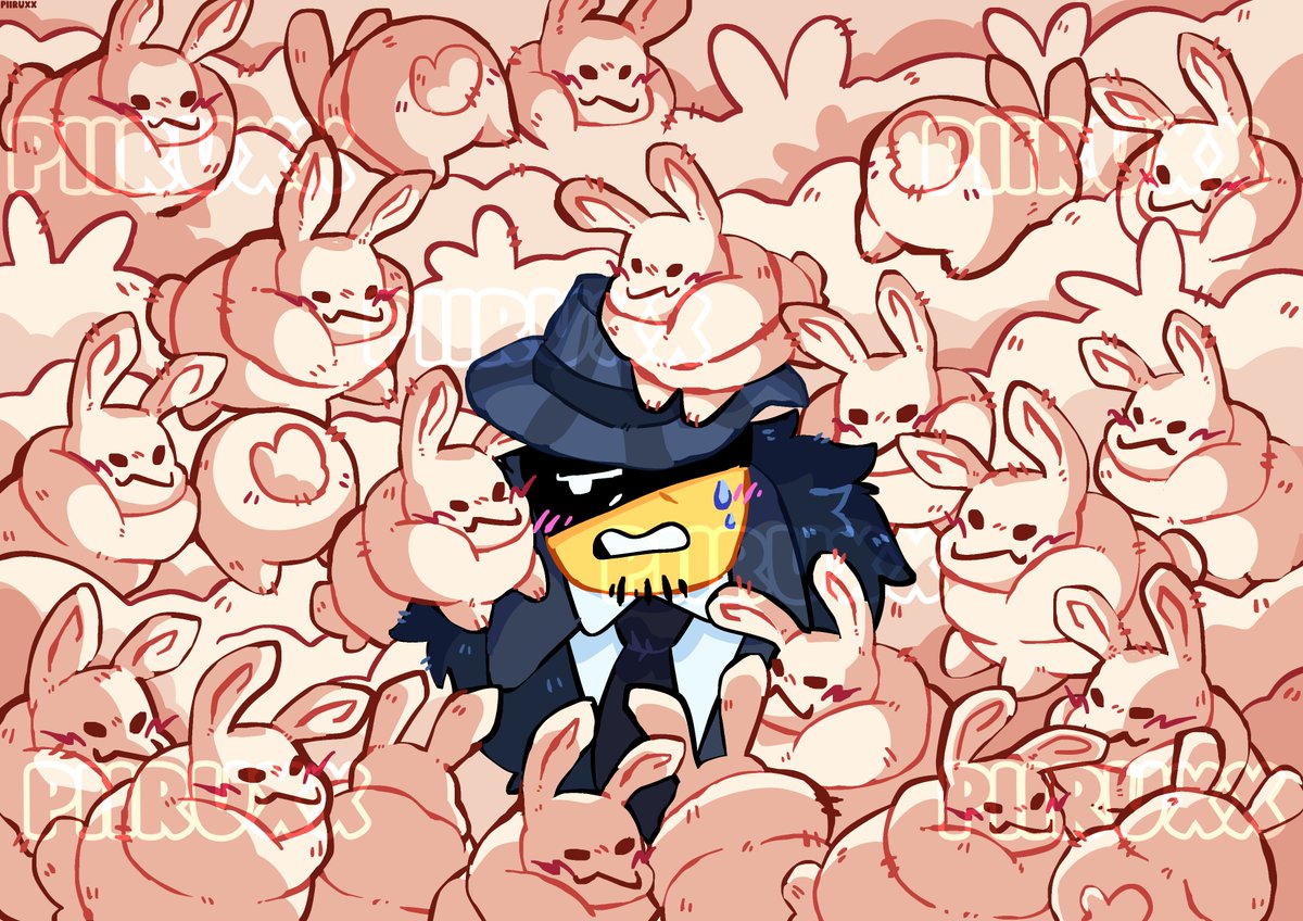 Piiruxx's tweet photo. Mafioso!! I think they have you surrounded 🐇🐇
New poster I'm working on (˶ᵔ ᵕ ᵔ˶) ‹𝟹

[ #merch | #art | #forsaken | #mafioso | #gubby | #roblox | #forsakenfanart ] https://t.co/JCTC4NPFGo
