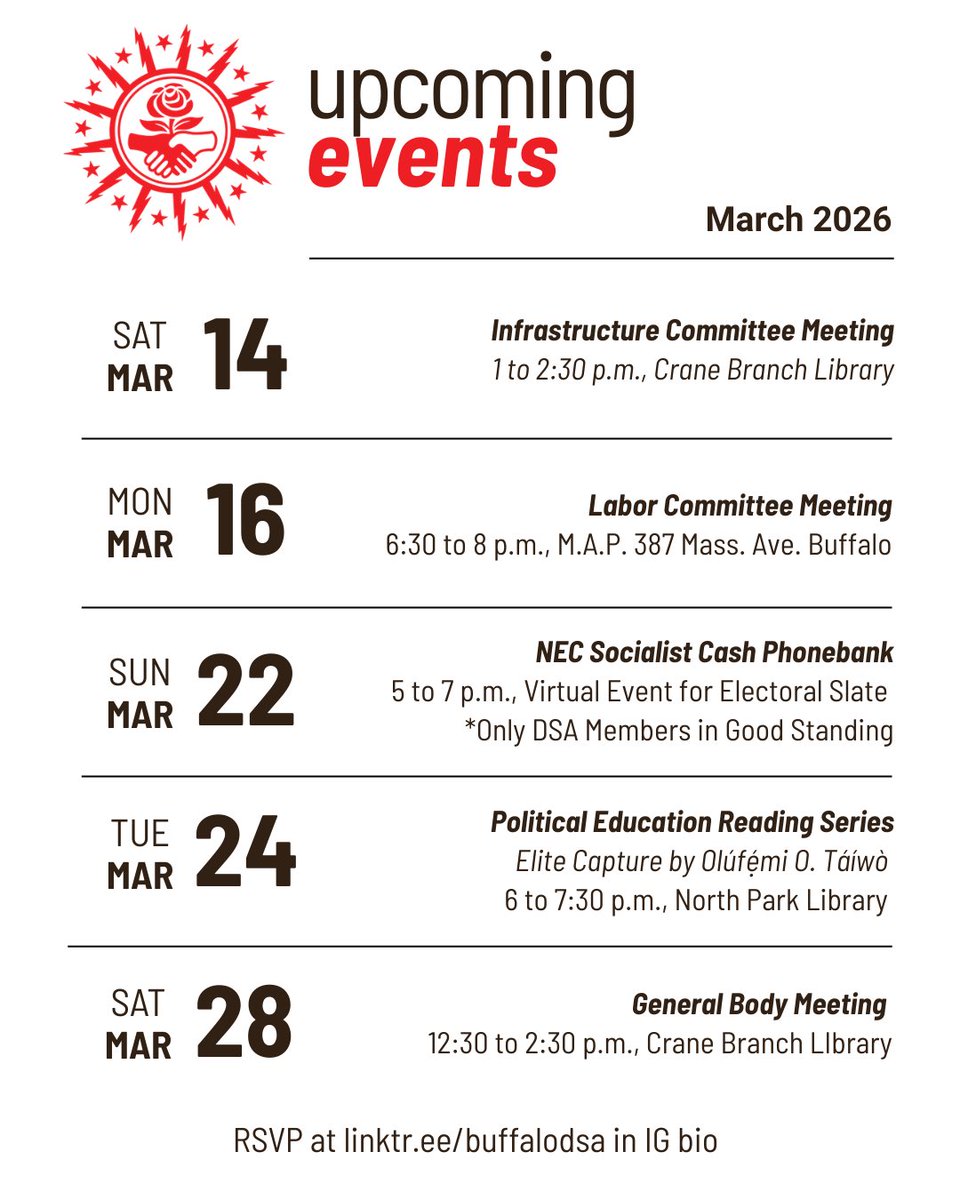 Buffalo DSA tweet media