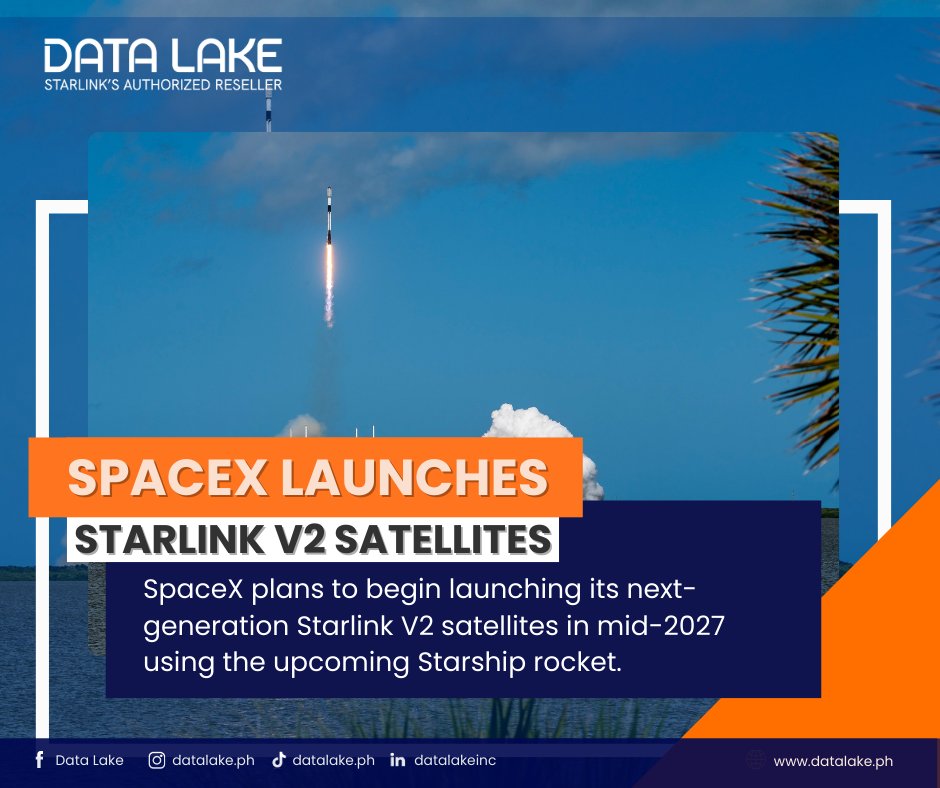 DataLakeInc's tweet photo. According to SpaceX, Starship will enable rapid deployment of larger and more powerful satellites, with a target of around 1,200 satellites.

Visit our website to learn more: https://t.co/vr0Jf86XRd

#Starlink  #LEOSatellites #SatelliteInfrastructure #FutureOfConnectivity https://t.co/5miYxbIloR