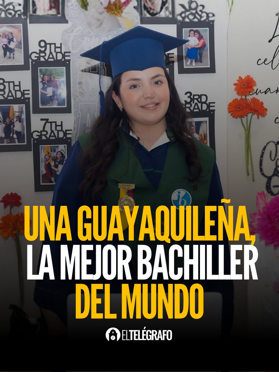 el_telegrafo's tweet photo. #BuenasNoticias I 23.000 estudiantes rindieron el examen en el mundo y Valentina Gordillo fue la mejor. #LéaloEnET:  https://t.co/kDI3OnHhZ6 https://t.co/N79YwFXVJc