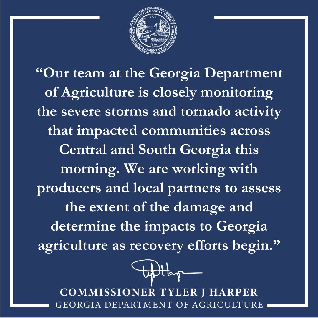 Georgia Agriculture Commissioner Tyler Harper tweet media