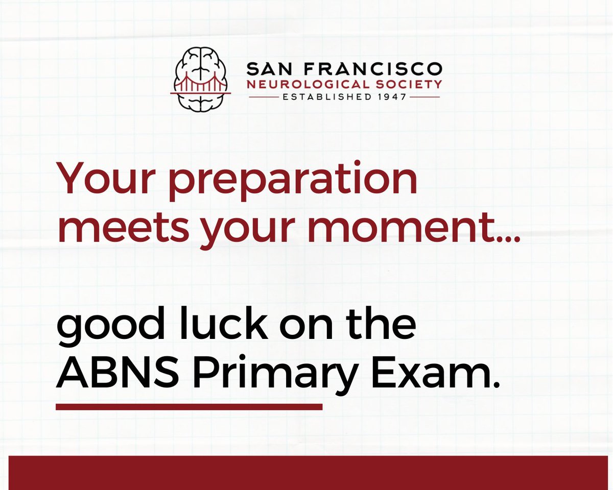 San Francisco Neurological Society tweet media