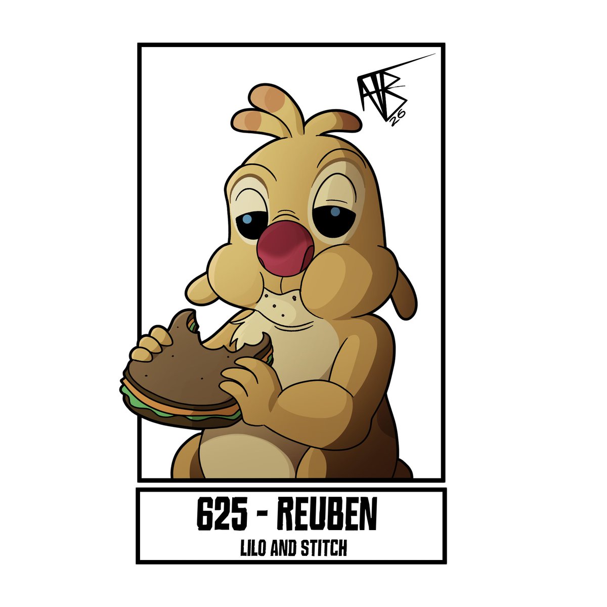 AustinTBArt1's tweet photo. One Character per Day 2026 Day 71 - 625 - Reuben from Lilo and Stitch
#art #onecharacterperday #liloandstitch #reuben #experiment625 https://t.co/aCdiFpFt0K
