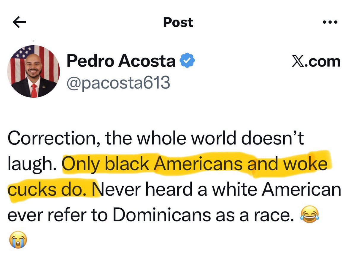 SoleBroOne's tweet photo. @pacosta613 Dear Chairman of the Hispanic Caucus. FBA entered the chat because you disrespected us!  Your initial beef is with a Nigerian speaking on Dominicans.  We couldn’t care less about yall squabble. But keep our lineage out your mouth. https://t.co/6o5xuSKPqY