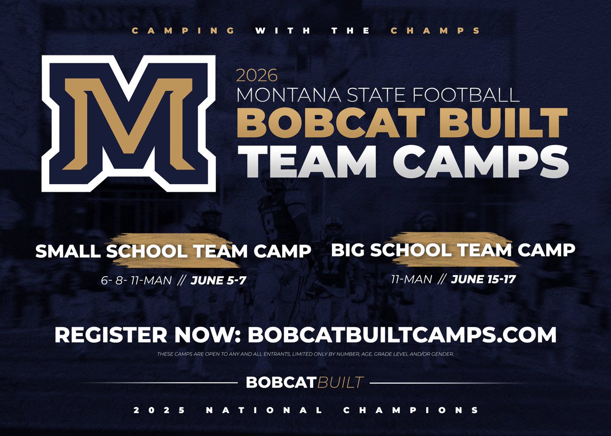 Bobcat Built Football Camps tweet media