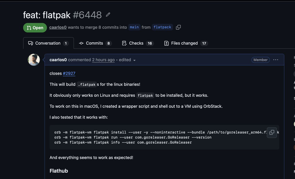GoReleaser tweet media