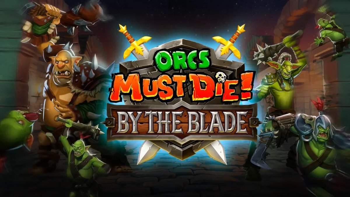 VoodooDE_Gaming's tweet photo. Orcs Must Die! By The Blade VR received a major update, transforming it into a refined melee brawler. The patch addresses initial issues with combat and movement. What are your thoughts on VR game updates? #VRGaming #OrcsMustDie https://t.co/oGTNzdj5Bu