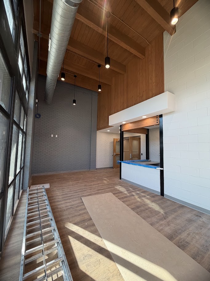 Finishing a month ahead of schedule and excited for this new community center!