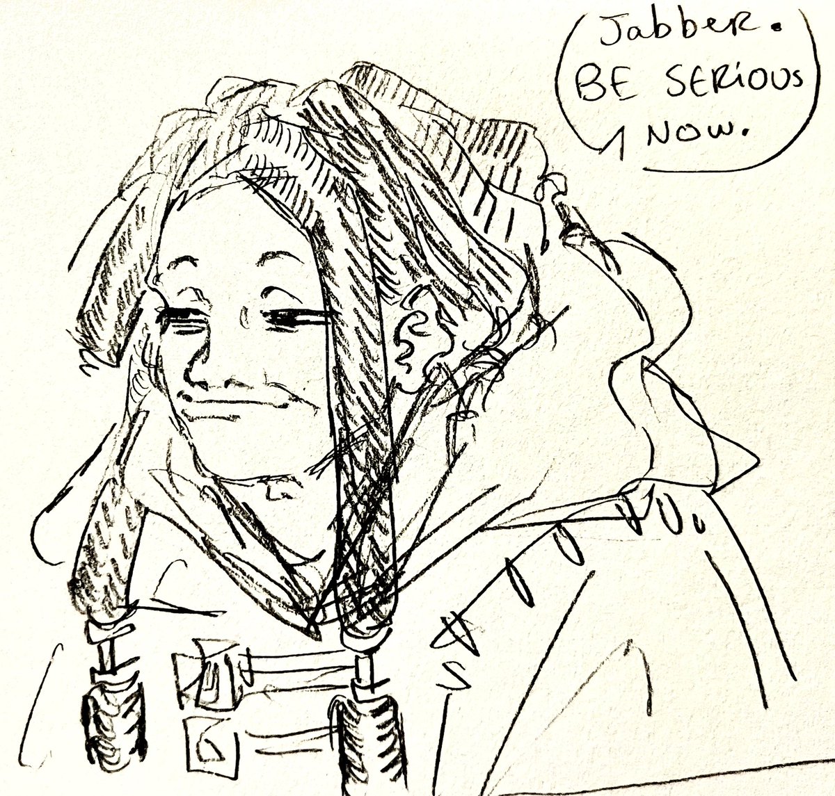 This IS jabbers “serious”…