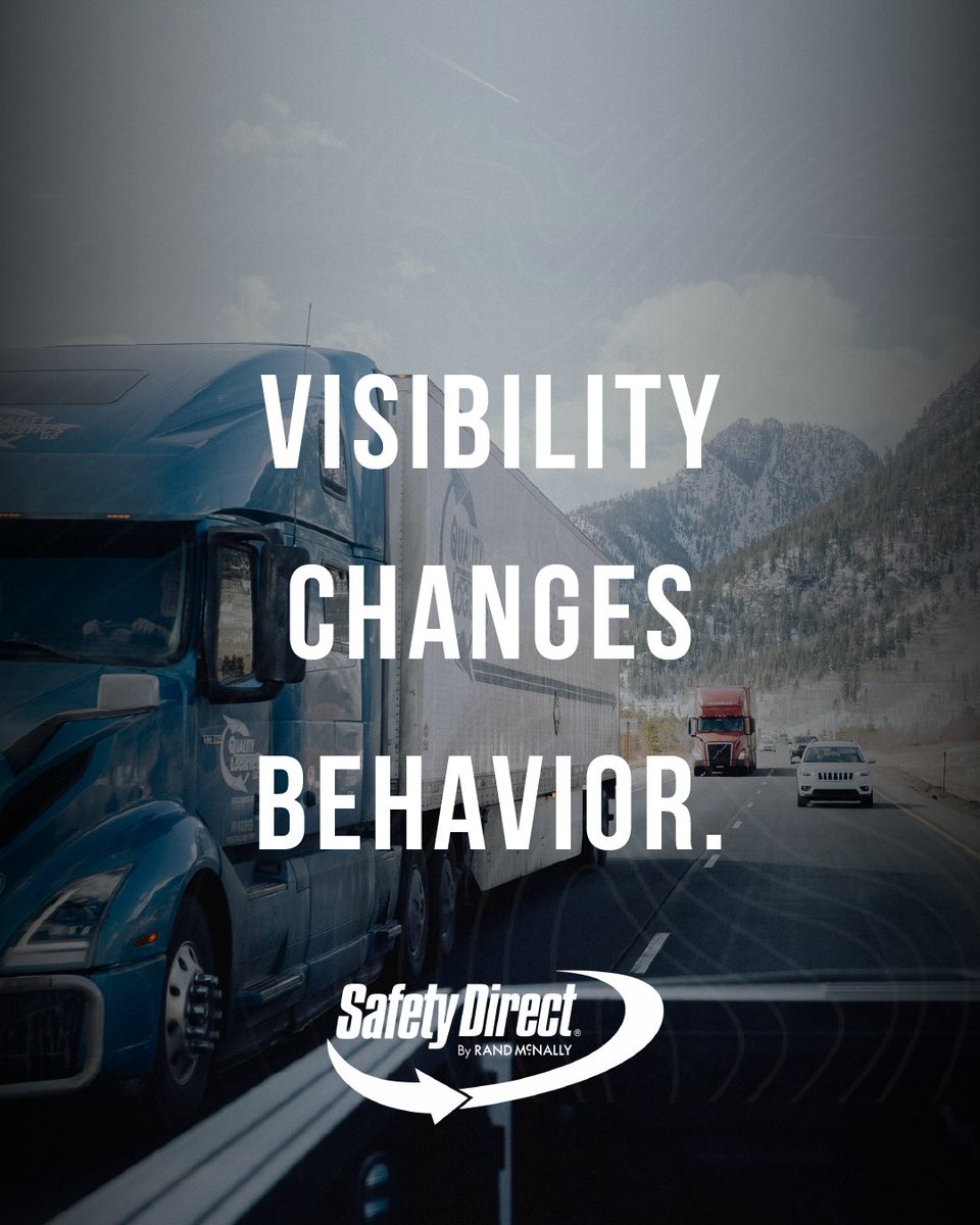 randmcnally's tweet image. Better visibility leads to better behavior. Fleets using Rand tools have reduced speeding by up to 80%. 📉

#FleetSafety #DriverMonitoring #RoadSafety #RandMcNally