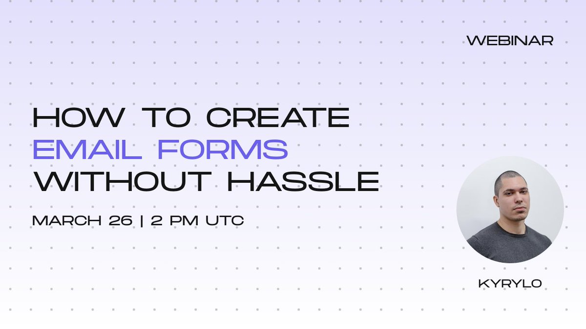 Stripo_email's tweet photo. 📩 Want to create email forms that actually work?
Join our free webinar to learn how to add interactive forms like NPS surveys and product reviews. No coding, no complexity

📅 Mar 26 | ⏰ 2 PM UTC

👉 Sign up: https://t.co/IzZKk7FrFw

#emailmarketing #stripoemail #emailtips https://t.co/Dnt18hrNRW