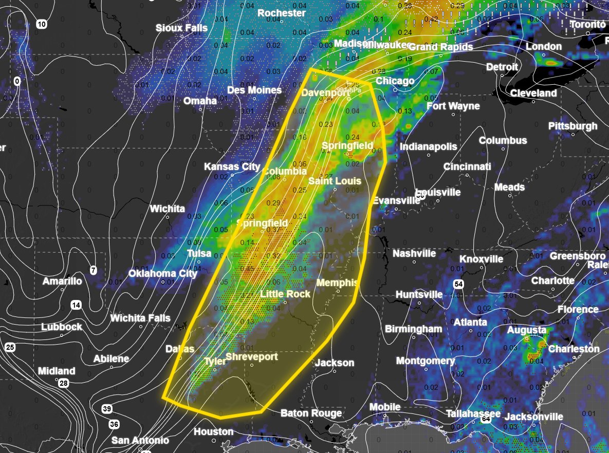 Sunday, March 15th A line of strong to severe storms is expected Sunday ...