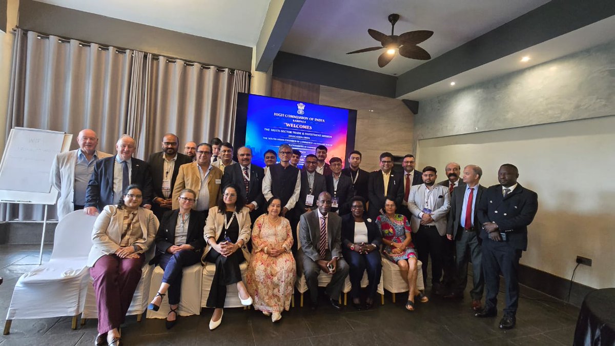 rajesh080275's tweet photo. Breakfast Meeting on 19th February 2026 at Fairway Hotel organised by High Commission of India in Kampala to welcome the Multi-Sector Trade &amp; Investment Mission delegation from the South Asian Chamber of Commerce and Industry (SACCI) and UK. https://t.co/t0VvZbaidZ