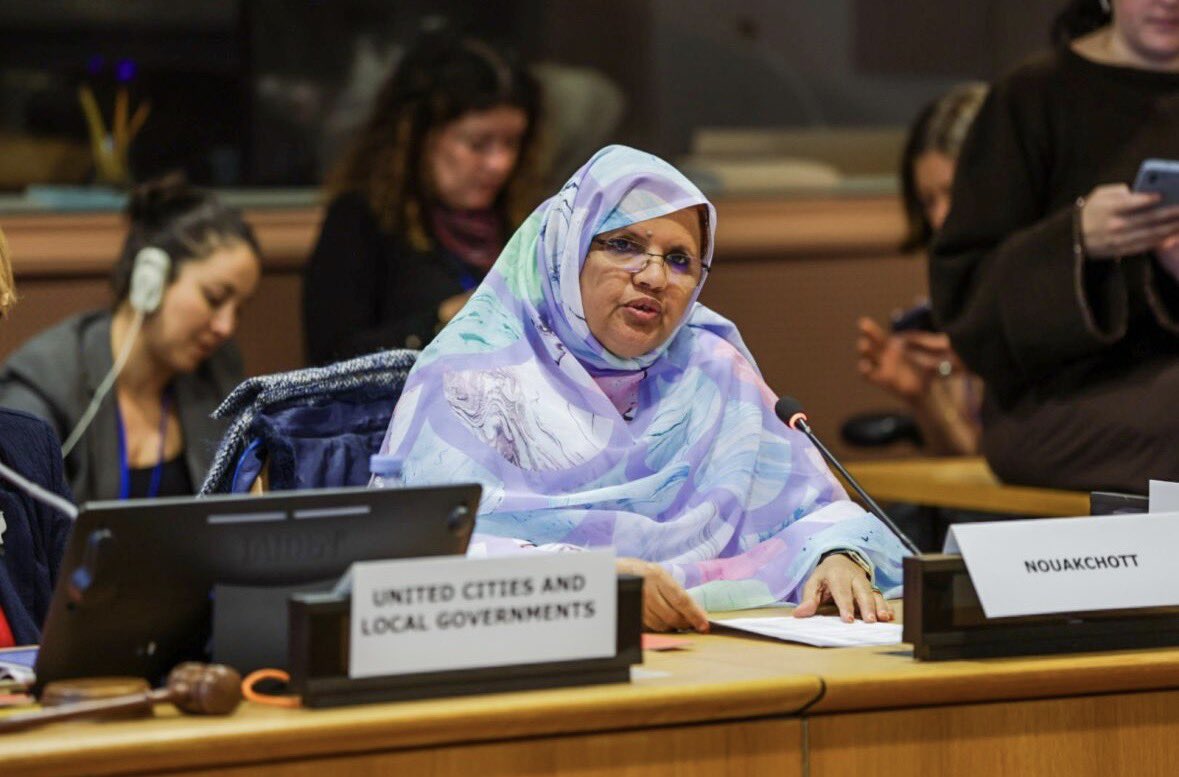 #CSW #WYDEWomenLeadership

🟣 La politique locale est un lieu de transformation de la gouvernance pour l'égalité.

Les élues locales portent une vision et une promesse d'égalité et de paix, depuis nos territoires jusqu'au multilatéralisme mondial.

— <a href="/ABDELMALICKf/">Fatimetou A.Malick</a> <a href="/NkttRegion/">جهة نواكشوط Région de Nouakchott</a>