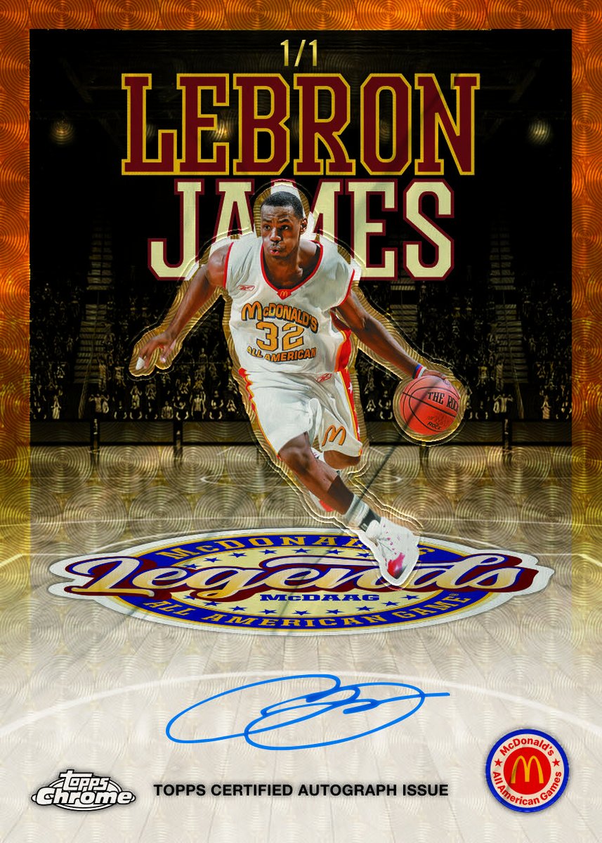 Alexandre_L_R's tweet image. Hier c’était la sortie des 2025 Topps Chrome Mcdonald’s All American Basketball à 120€ avec notamment de magnifique auto de Lebron James ou encore des cartes de Jayson Tatum sans compter les prospects bien entendu #topps #sportcards #toppscards #basketballcards @Topps