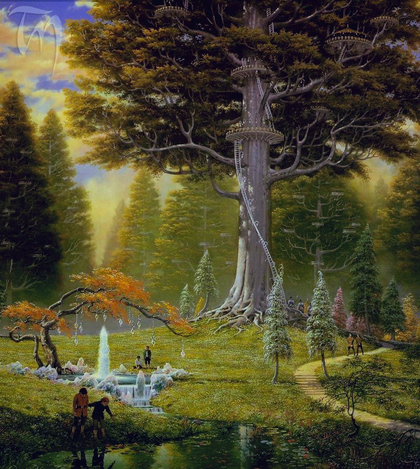 “Lothlórien is beautiful because there the trees were loved.”

—J.R.R. Tolkien 

🎨“The Great Tree at Caras Galadhon” by Ted Nasmith