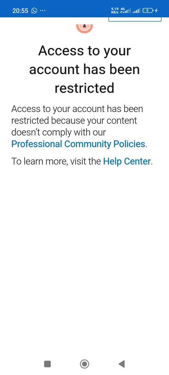 SamuelAkanimoh3's tweet photo. Hi @LinkedInHelp ,

I have been trying to reach out to you to review my account and let me gain access back.

 my password was deactivated by your team.
Please can you state what content does not comply with your policy?

Please this is my appeal. https://t.co/BYg2Or5mAD