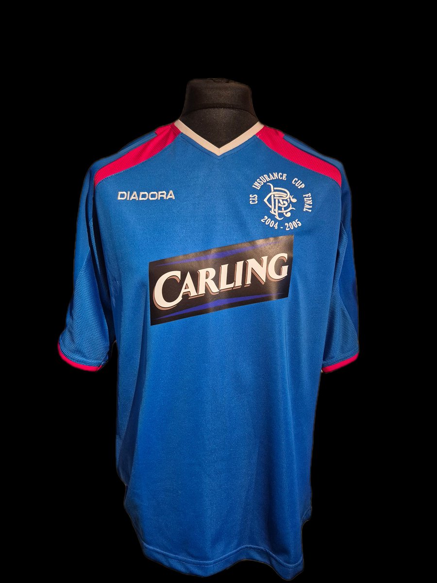 custom_rangers's tweet photo. Rangers 05 League Cup Final Shirt

Named The Cooper Final in honour of one of the very greats of Scottish football, a legend at M'well and Rangers, who contested the league cup final

Amazing embroidery @rwilkinson007 and back to me to add a new Carling, sleeve patches &amp; nameset https://t.co/wTiMJXDk8p
