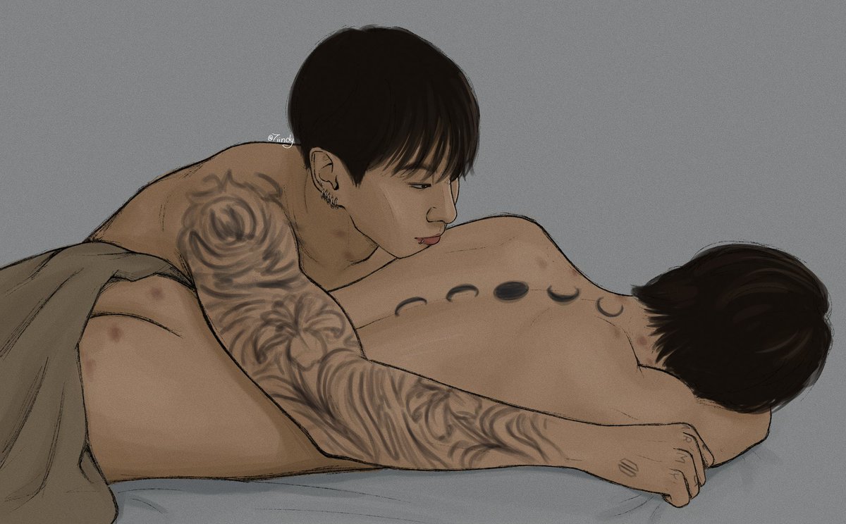 7iindy's tweet photo. morning after 😌

#jikook #jikookfanart https://t.co/pW8N8F60Zs