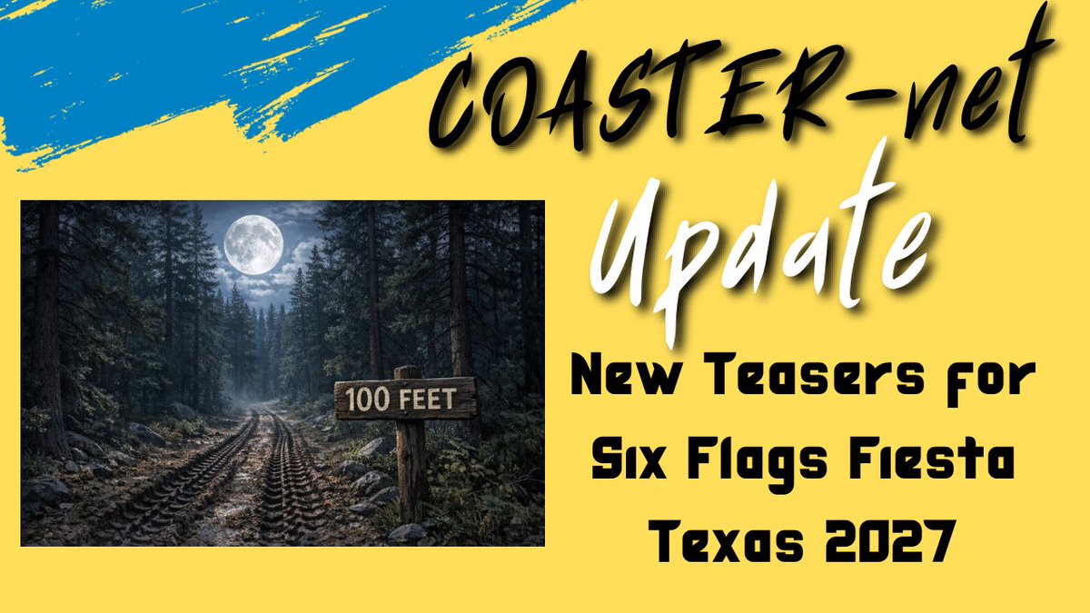 COASTERnet's tweet photo. New Teasers for Six Flags Fiesta Texas 2027 … Coaster? - COASTER-net Update 
https://t.co/mB4h7Smyio https://t.co/O7uVjf4Q23