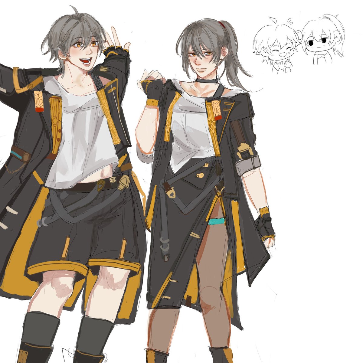 Nasiliwet_Uy's tweet photo. Sibling AU
Cae bocah tengil, Stelle kakak cool

base beta stelle 
#twin #Caelus #Stelle #HSR https://t.co/ANSMrlWNMu