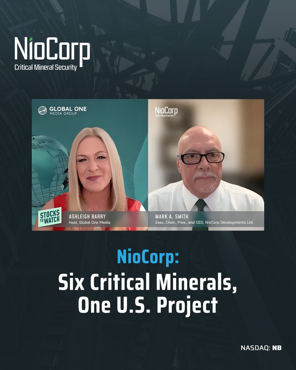 NioCorp Developments tweet media