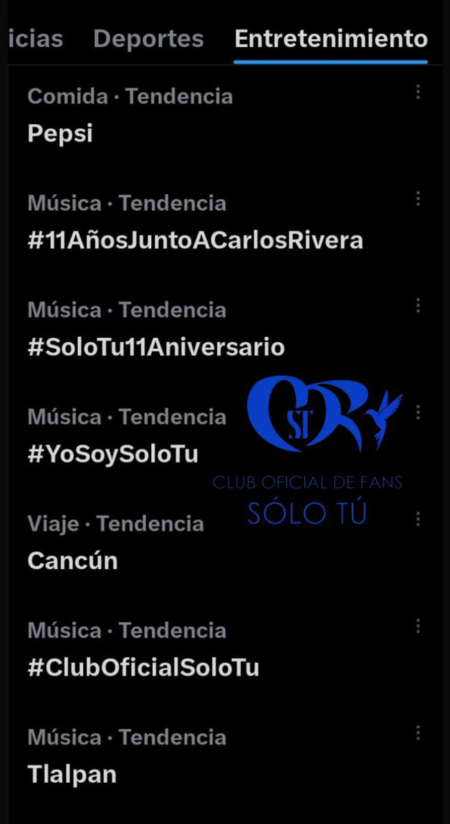ClubSoloTu_Ecua's tweet photo. Somos tendencia!!
11 años caminando junto a Carlos Rivera💙

#CarlosRivera
#SoloTu11Aniversario
#11AñosJuntoACarlosRivera
#ClubOficialSoloTu
#YoSoySoloTu https://t.co/xtnXFtxhTn