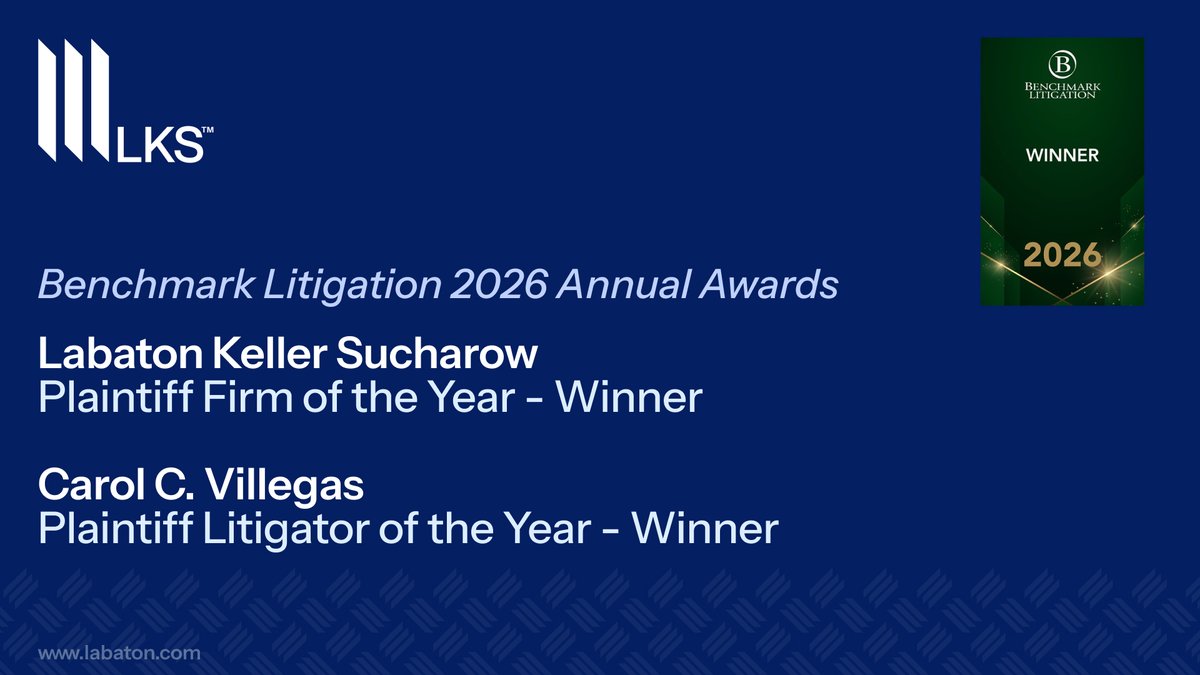 Labaton Keller Sucharow LLP tweet media