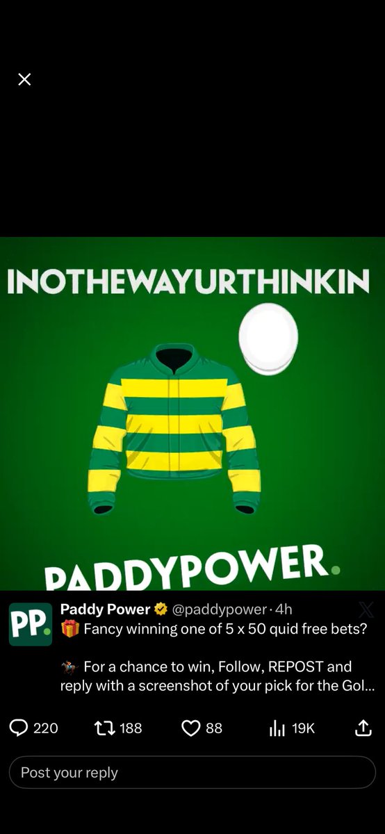 eddydarragh's tweet photo. @paddypower https://t.co/2aVwUb192T