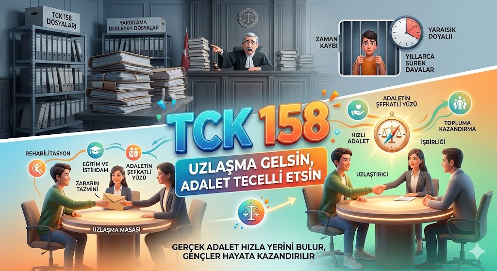 <a href="/selcukozdag/">Selçuk ÖZDAĞ</a> Yargı reformu paketlerinde asıl beklenen hamle budur: Zararı ödeyene kapı açmak! TCK 158 uzlaşma kapsamına alınmalı, hayatlar kurtarılmalı.
👉🏾 TCK158ÇözümUzlaşma <a href="/selcukozdag/">Selçuk ÖZDAĞ</a>