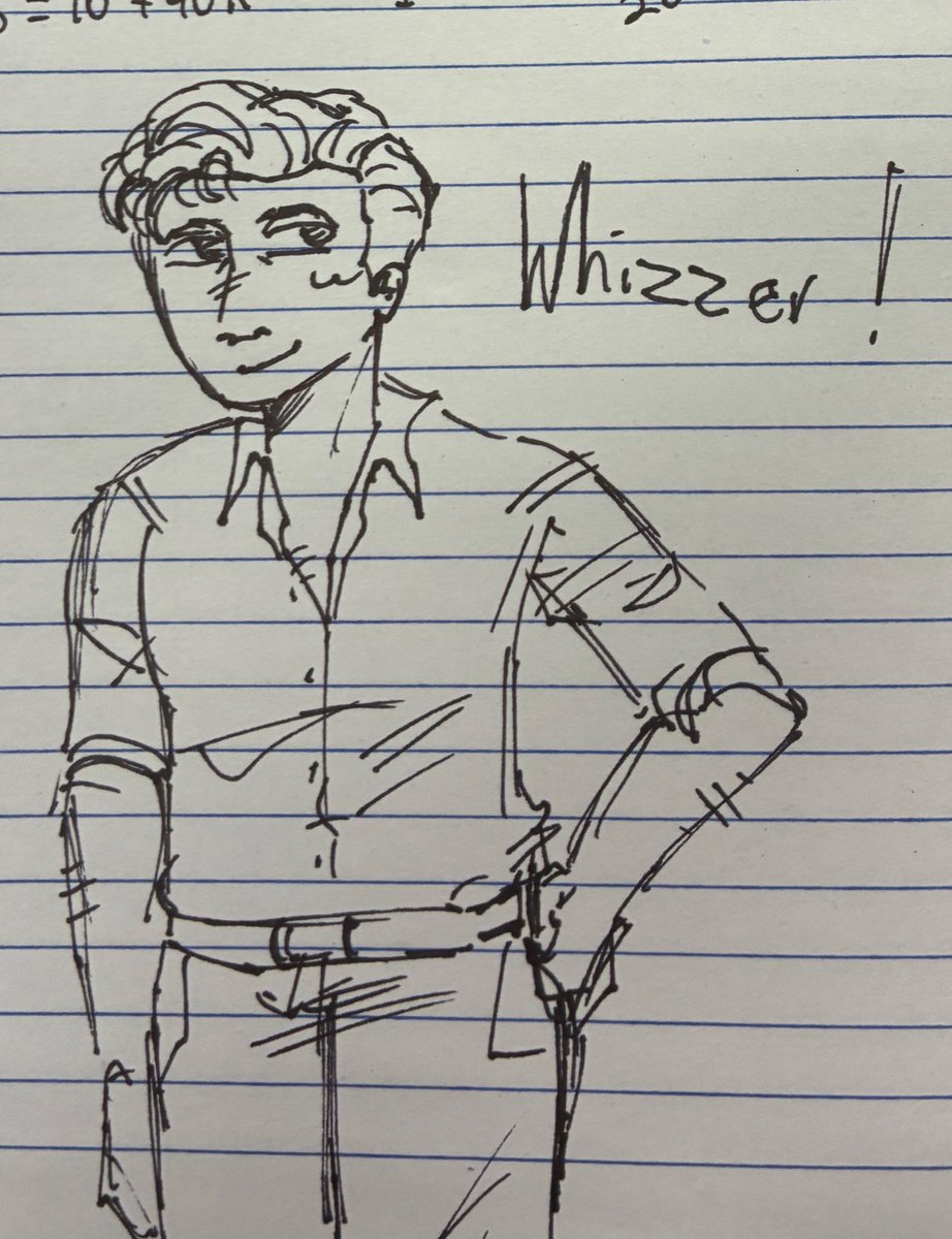 DREADEDH0UND's tweet image. Sitting there being sassy on my school mathwork notes 👀 #whizzer #falsettos #musical #fanart #whizzerfalsettos