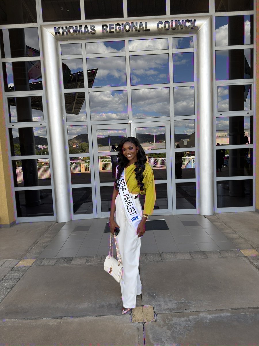 luciakapolo1's tweet photo. Honoured to share a moment with the Governor of the Khomas Region Hon. Sam Shafiishuna Nujoma Jr. The journey is unfolding and I’m walking it with purpose✨👑 
#missnamibia2026 #Beautyqueen

@NBCDigitalNews @NBCNamibia @MissNamibia https://t.co/kUEUf1rCse
