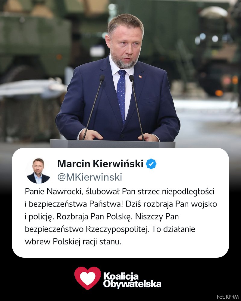 Obywatelska_KO's tweet photo. Weto dla ustawy o SAFE to #ZdradaNarodowa❗

💬 Minister @MKierwinski 👇 https://t.co/iIChtCclxB