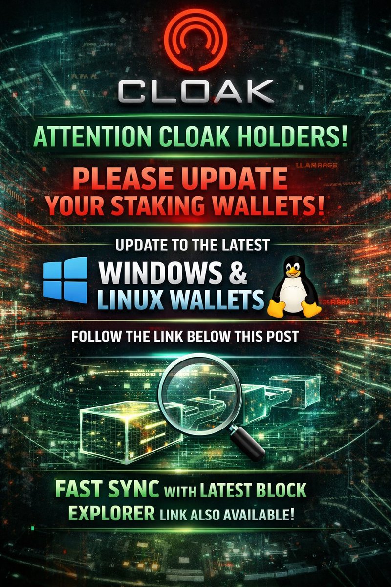 CloakCoin - Pay with $CLOAK, not your Privacy tweet media