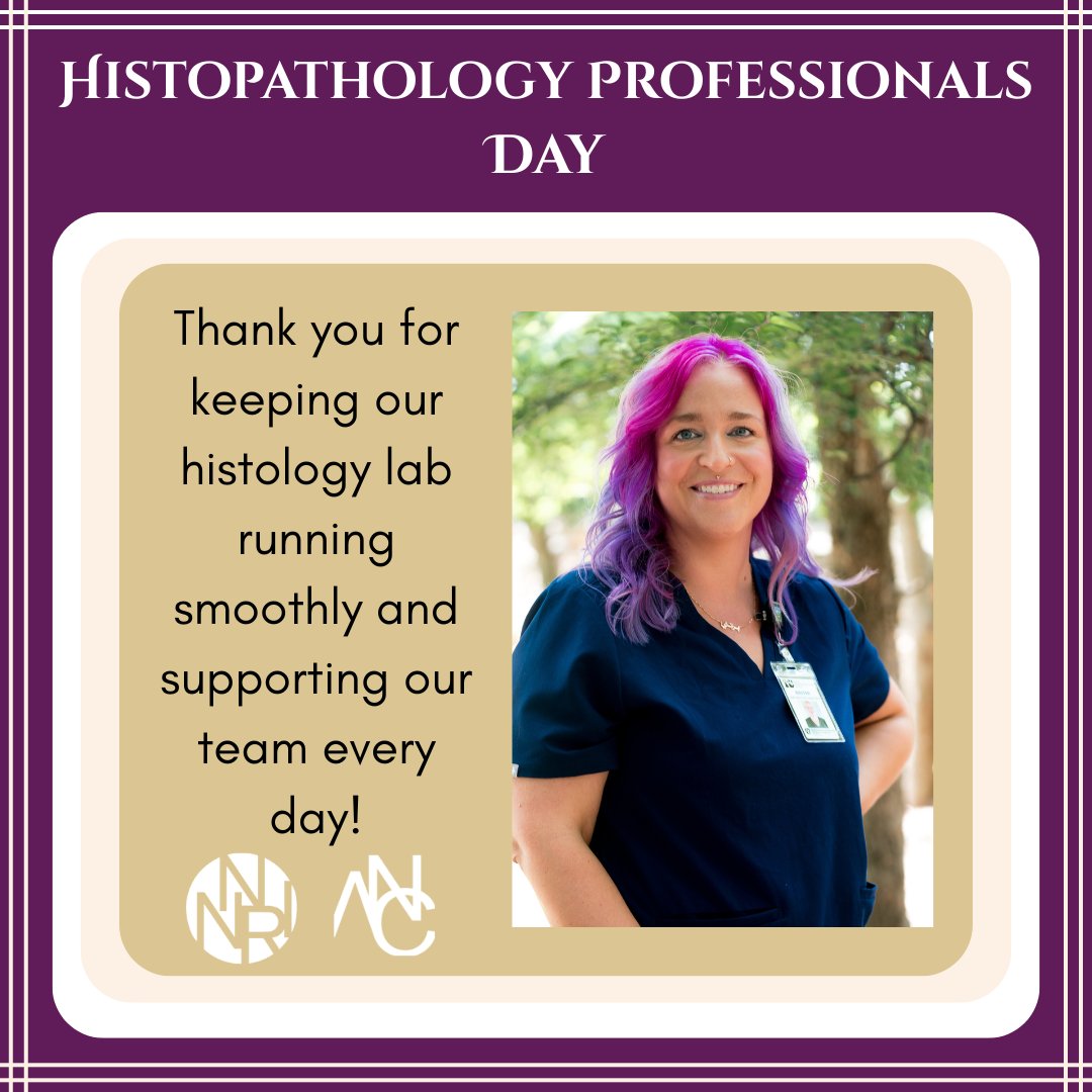 NNRI_Research's tweet photo. On March 10, we recognized Histopathology Professionals Day and took a moment to celebrate the incredible work of our Histotechnician, Britni.

Thank you, Britni, for your hard work, attention to detail, and commitment to excellence. We’re grateful to have you on our team! https://t.co/OWoXMFWJtG